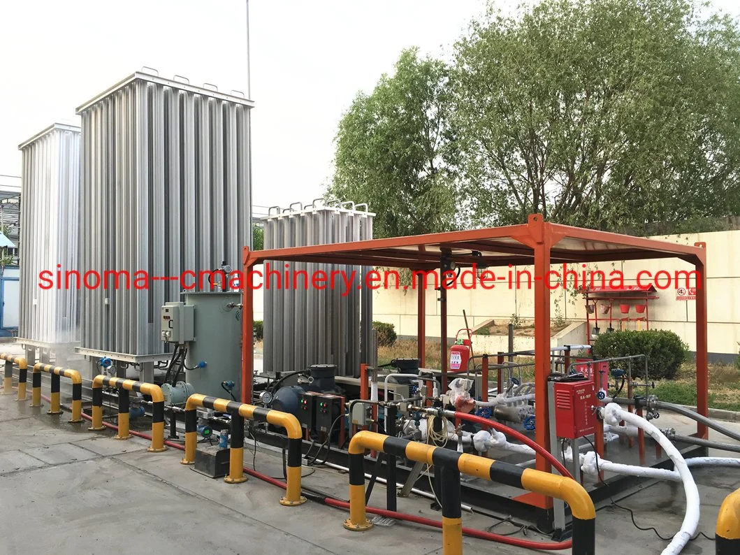 LNG Regasification Plant Vaporizer Pump Station Vehicle Cylinder Integrated Gas Fuel Station LNG Filling Station